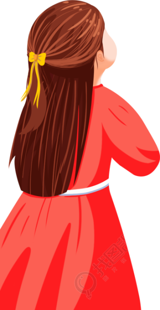 女孩背影