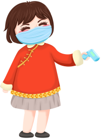 测温小女孩