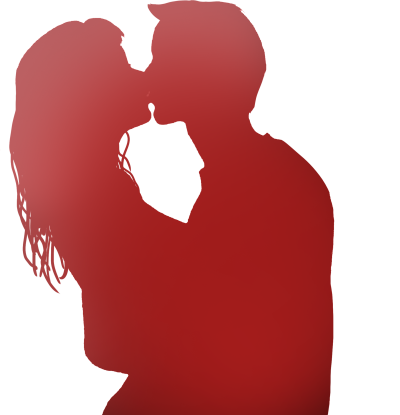 情侣剪影