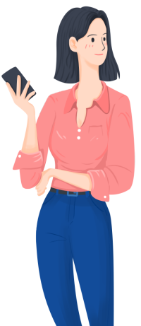 拿手机的女生