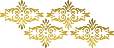 金色渐变花纹素材