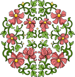 手绘花纹图案
