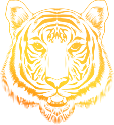 素描渐变老虎
