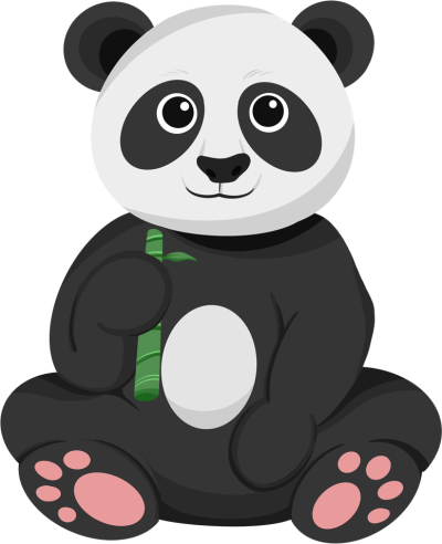 卡通可爱大熊猫