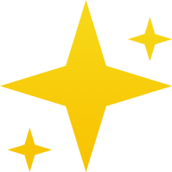 黄色闪光星星