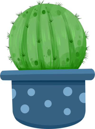 卡通仙人球盆栽