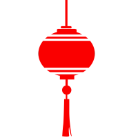 手绘简约灯笼