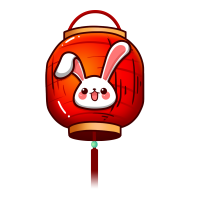 生肖灯笼兔