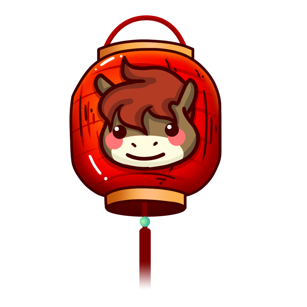生肖灯笼马