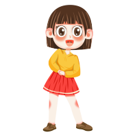 插画人物女孩