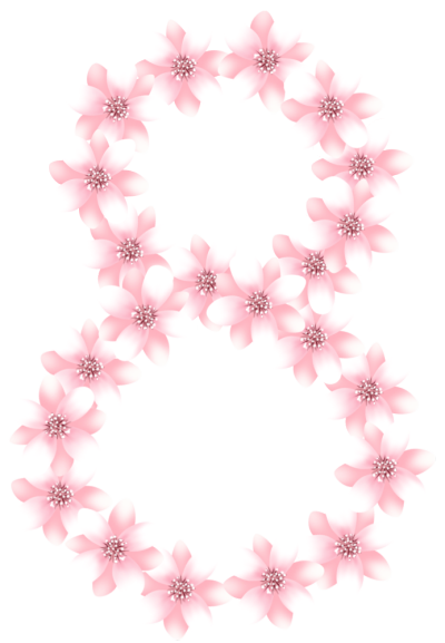 妇女节清新花环