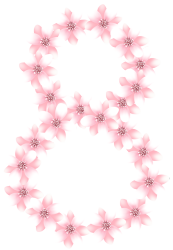 妇女节清新花环
