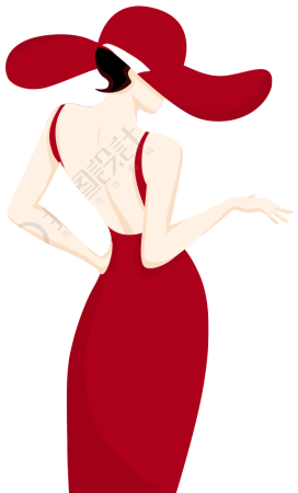 女人背影