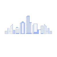 城市高楼建筑剪影