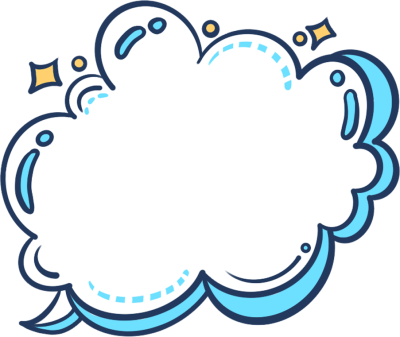 手绘卡通对话框