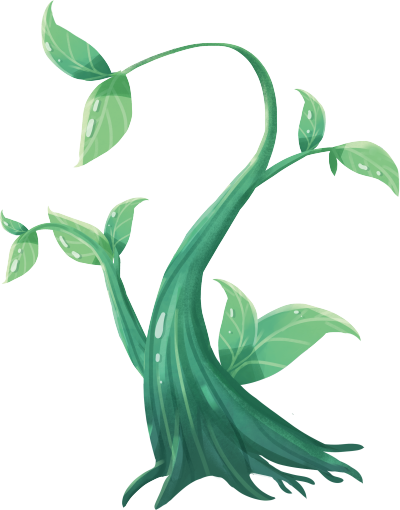手绘春天藤蔓素材