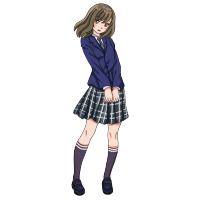 卡通学院风女孩