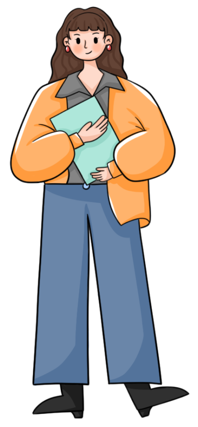 拿文件的职业女性