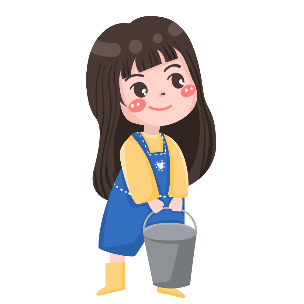 提水桶女孩