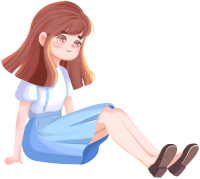 坐着的小女孩