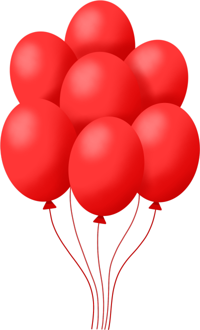 一束红色气球