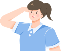 敬礼马尾女生