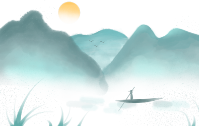 水墨风山水