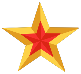 双色五角星图片