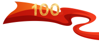 100周年红飘带图片