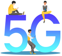 5G渐变图片