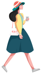 拿咖啡杯的女人图片