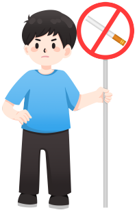 禁烟小男孩图片