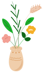 插画花瓶图片