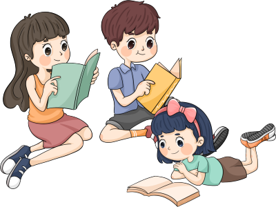 看书的学生图片