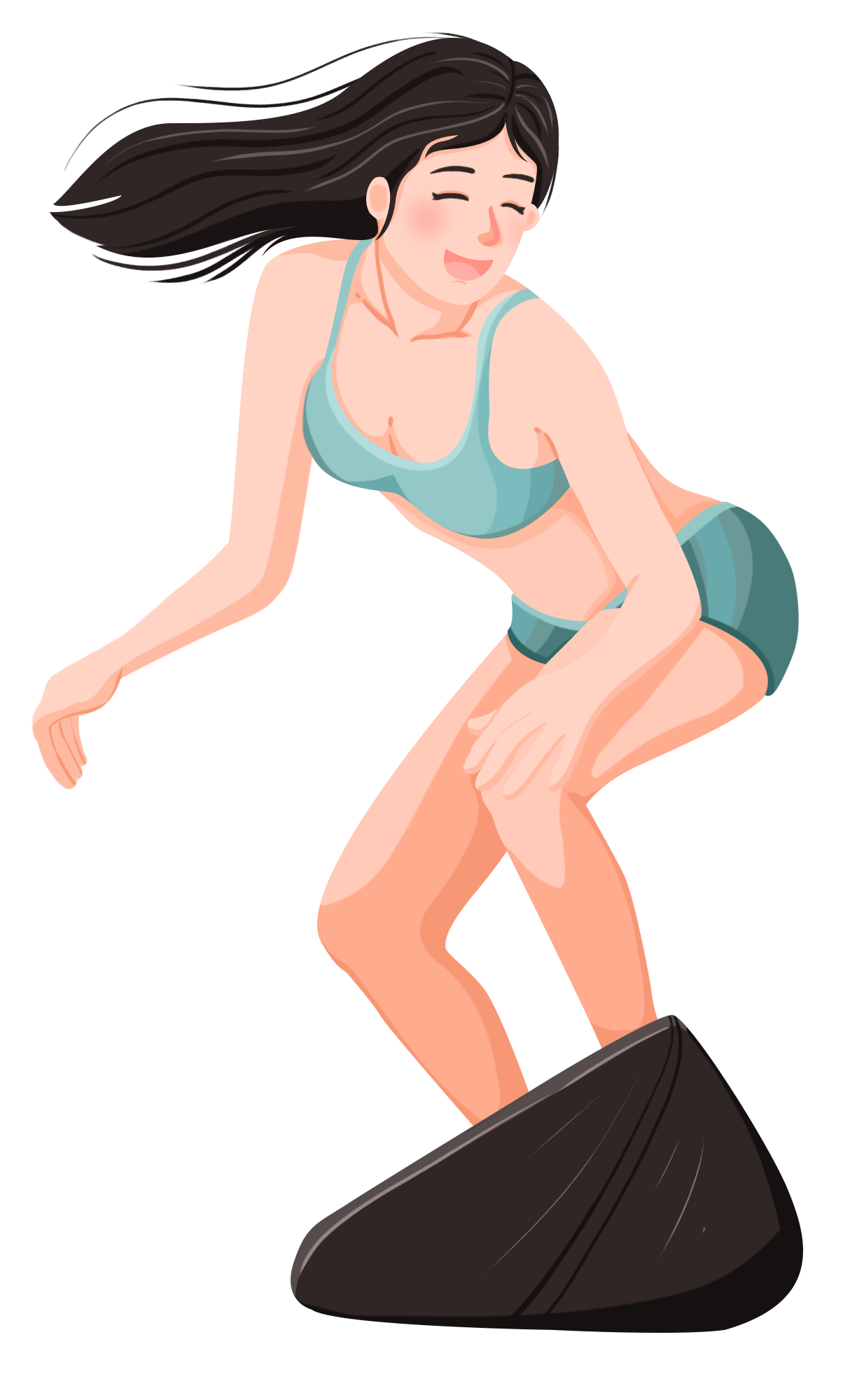 冲浪女生图片