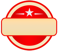 圆形五角星标签