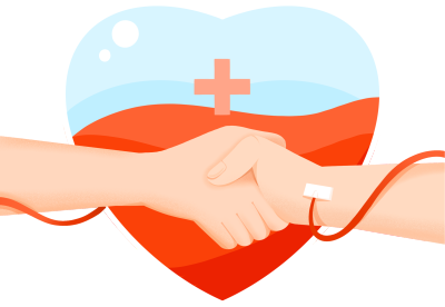 爱心献血牵手红十字图片