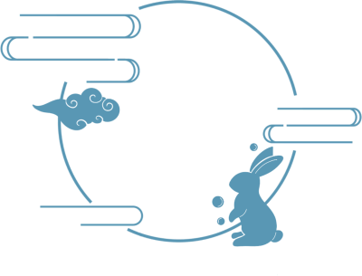 月亮兔子圆图片