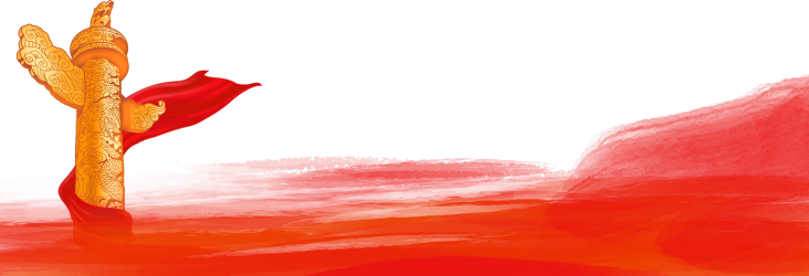 华表红色底PNG插画素材