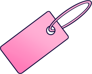 粉色标签环扣图片