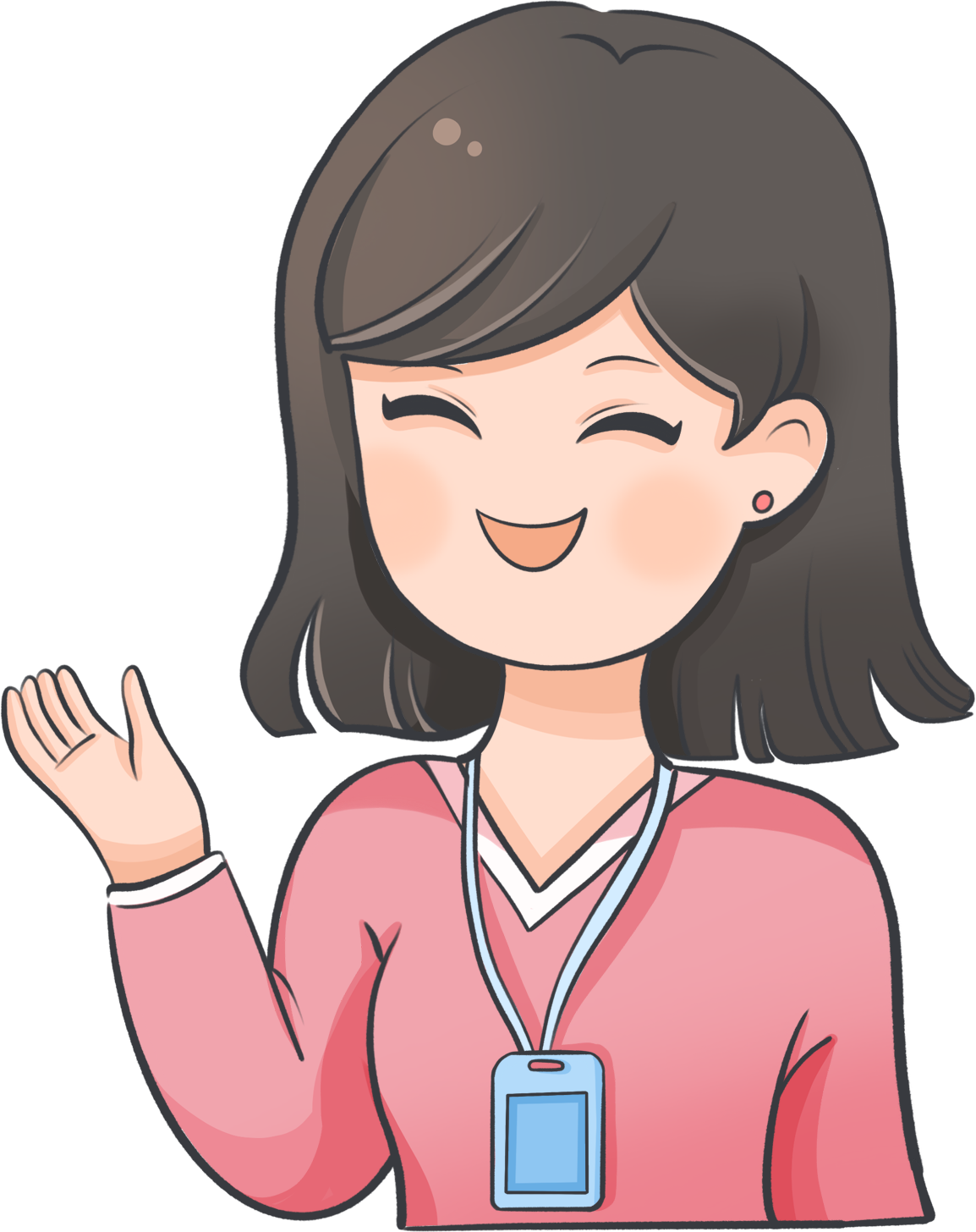 女生职业前台职场