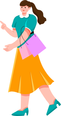 电商活动购物女生