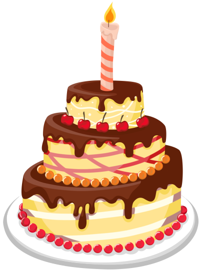 生日蛋糕庆祝蜡烛