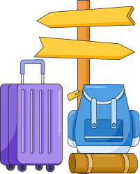路标行李指示牌旅行图片