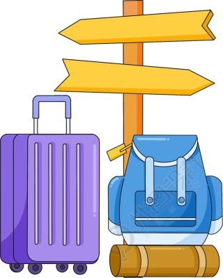 路标行李指示牌旅行图片