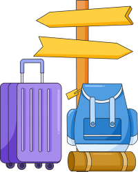 路标行李指示牌旅行图片