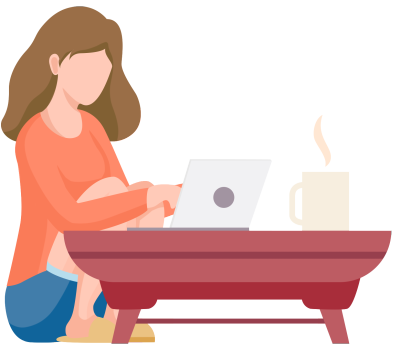 玩电脑的女孩休闲咖啡