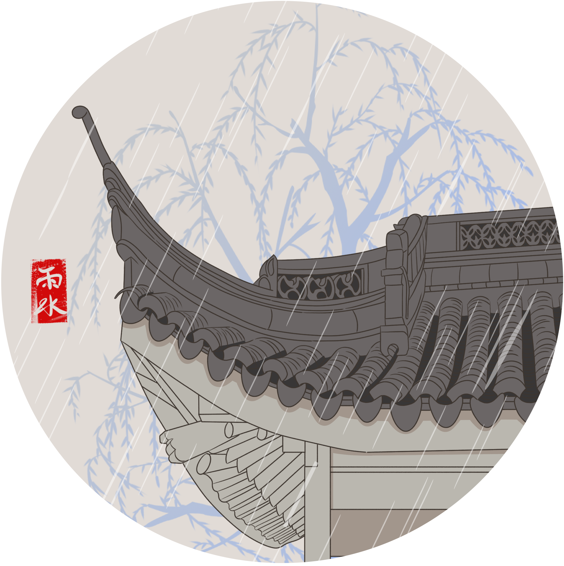 屋檐中国风古代建筑