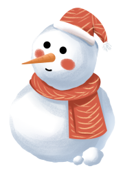 雪人卡通冬季小雪