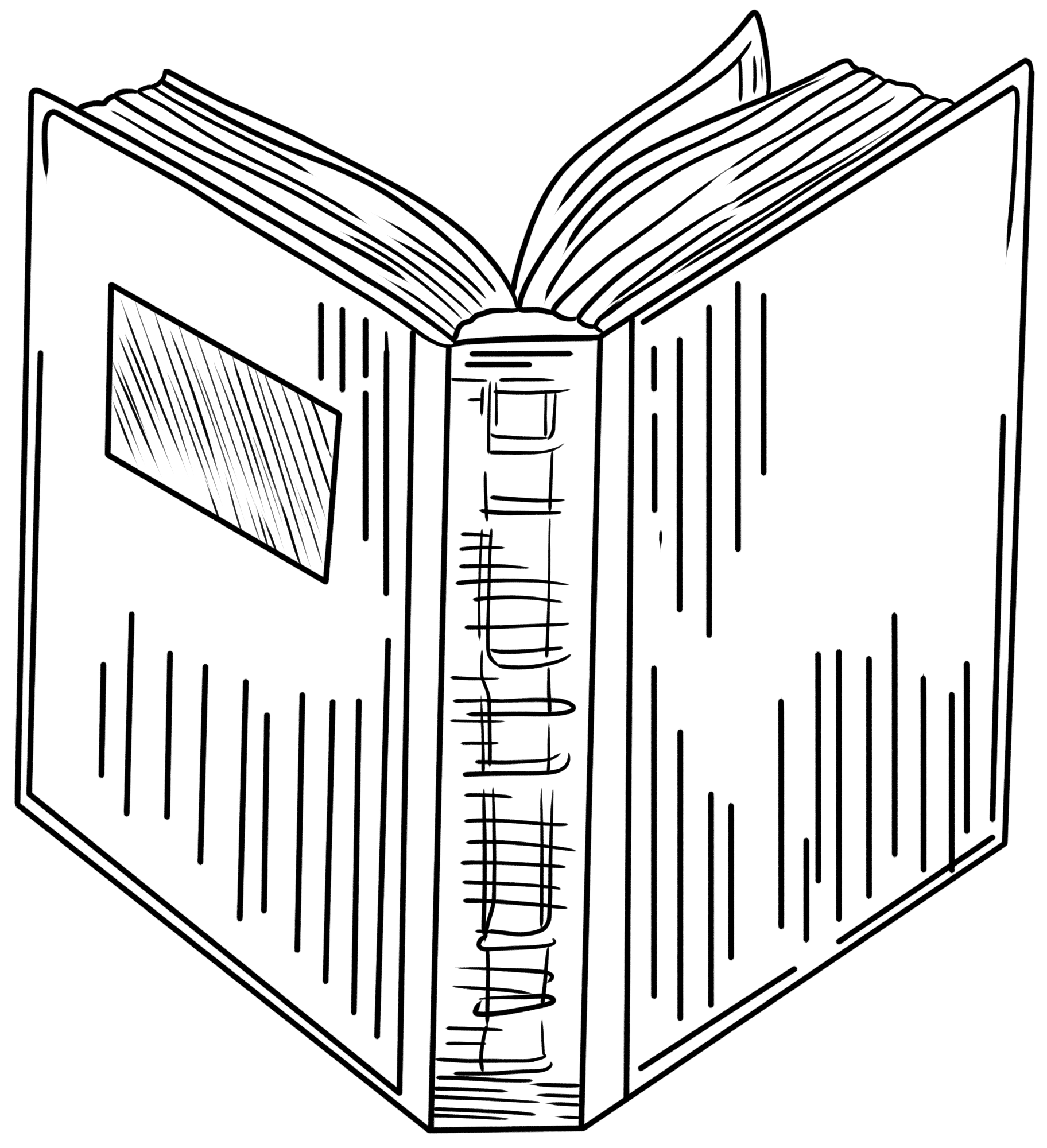 书籍封面手绘线稿